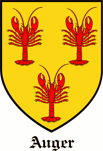 Auger family crest Auger family crest