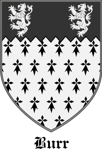 Burr family crest