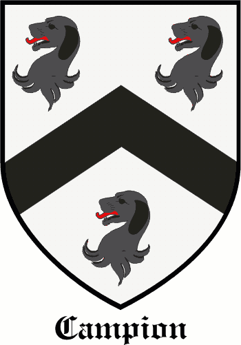 Campion family crest