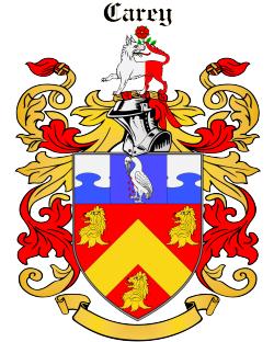 Carey family crest Carey family crest