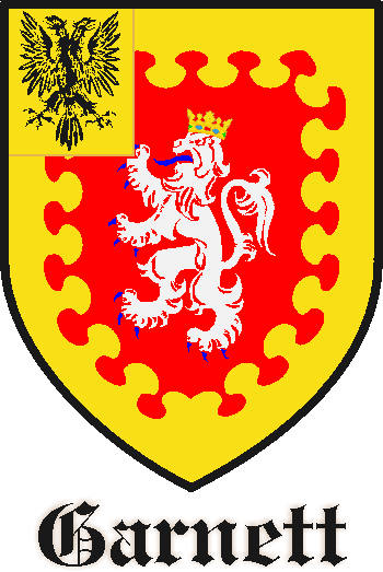 Garnett family crest Garnett family crest