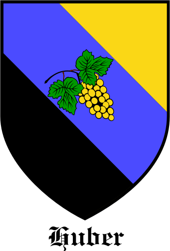 Huber family crest Huber family crest