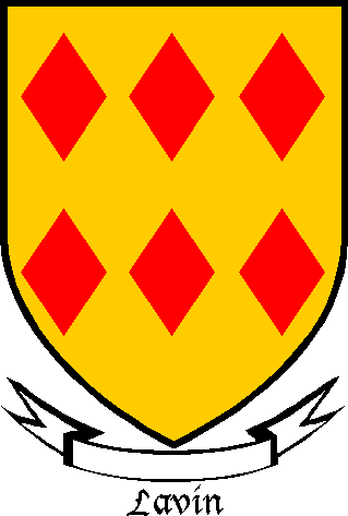 LAVIN family crest LAVIN family crest