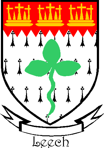 Leech family crest Leech family crest