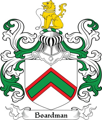 BOARDMAN family crest BOARDMAN family crest