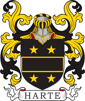 HARTE family crest