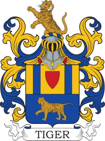 Tiger family crest Tiger family crest