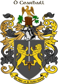 Carroll family crest Carroll family crest