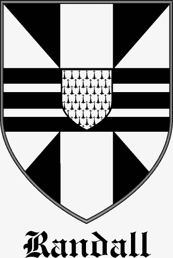 Randall family crest Randall family crest