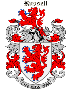 Russell family crest