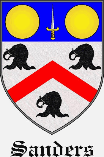 SANDERS family crest SANDERS family crest